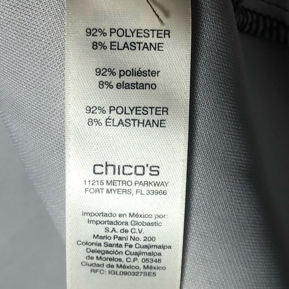 Chico's Wild Animal Instinct Scuba Shiitaki Open Front Jacket Size Large New - Picture 9 of 12